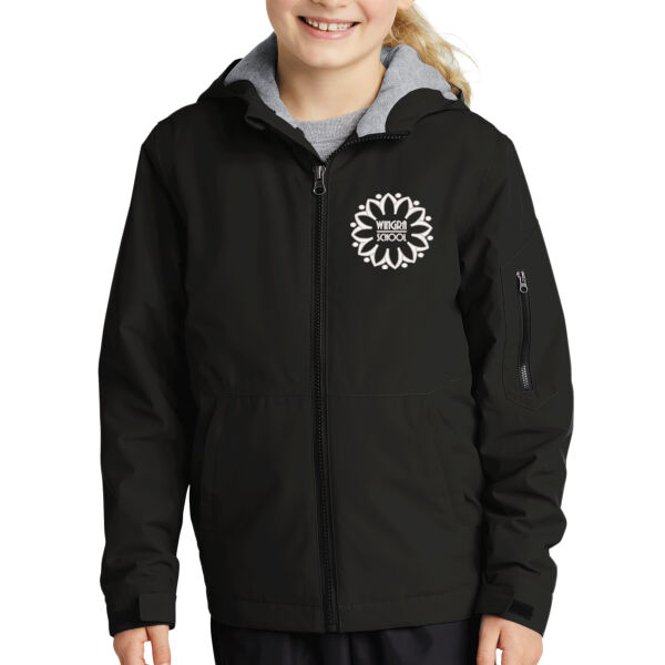 Sport Tek Youth Waterproof Insulated Jacket - Embroidered Logo Thumbnail