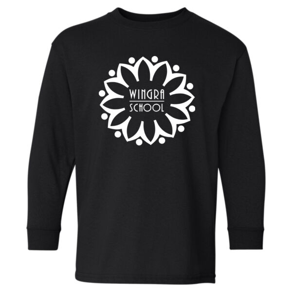 Gildan Youth Heavy Cotton 100% Cotton Long Sleeve T Shirt - Printed Logo Thumbnail