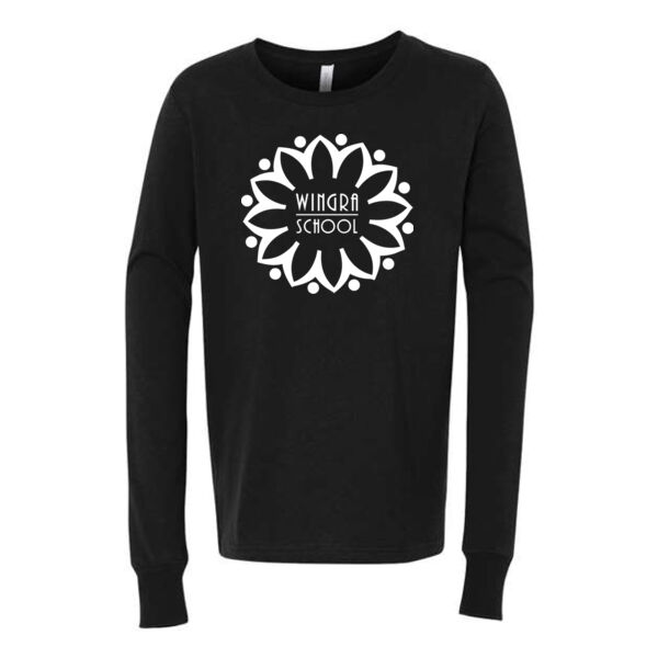 BELLA + CANVAS Youth Jersey Long Sleeve Tee - Printed Logo Thumbnail