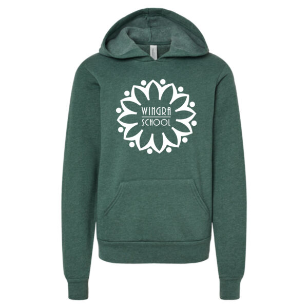BELLA + CANVAS Youth Sponge Fleece Hoodie Sweatshirt - Printed Logo Thumbnail