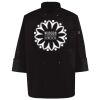 Ten Pearl Button Black Chef Coat Thumbnail
